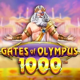 Gates of Olympus 1000 online game logo by Pragmatic Play on zetkazino.com