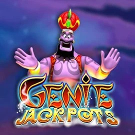 Official Jackpots logo: Genie Jackpots by Blueprint Gaming at Zet Casino