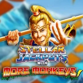 Stellar Jackpots with More Monkeys casino game by Lightning Box Game – featured logo at Zet Casino