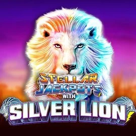 Stellar Jackpots with Silver Lion slot visual from Lightning Box Game available on zetkazino.com